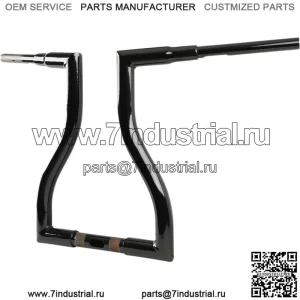Черный 12-дюймовый руль Ape Hanger для Harley Touring 2015-2020 гг.
