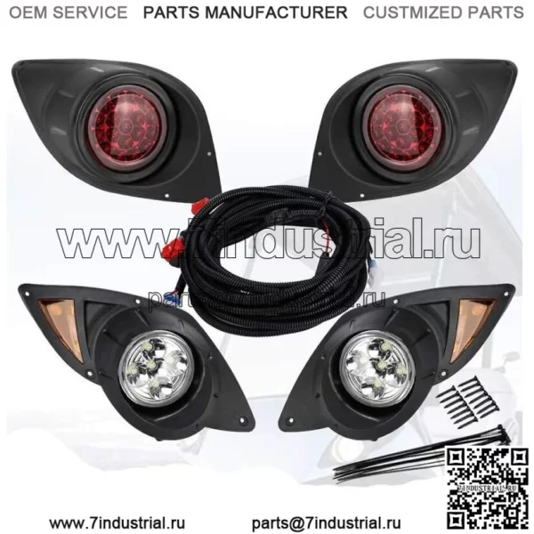 Комплект светодиодных фар и задних фонарей для гольф-мобиля Yamaha Drive G29 2007-UP Gas/Elec