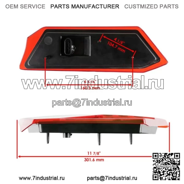 Полный задний левый светодиодный фонарь для Polaris RZR XP 1000/RZR XP 4 1000 2014-18 (Для: Polaris) - Image 2