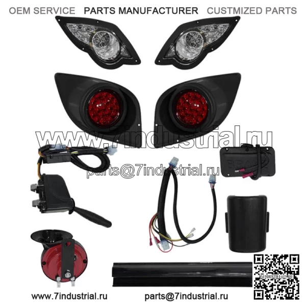 Комплект светодиодных фонарей для тележки для гольфа 12 В для Yamaha G29 YDR Drive 07 + сигнал поворота, звуковой тормоз
