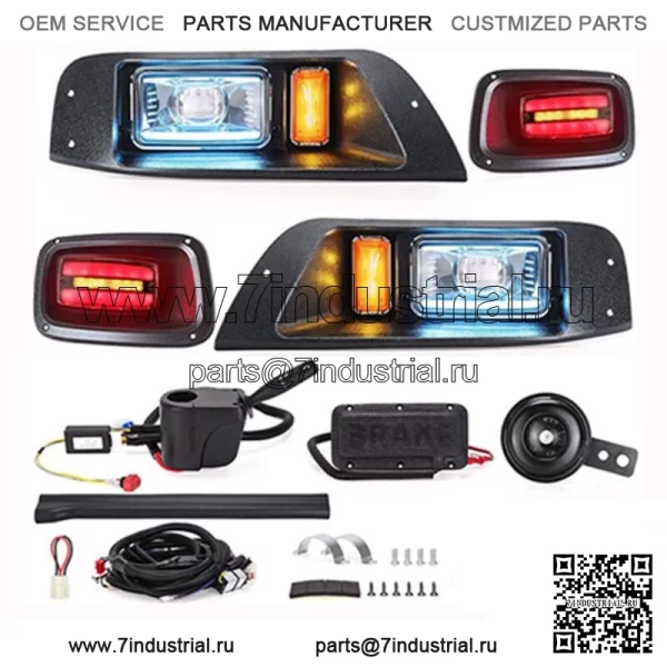 Роскошный комплект светодиодных фонарей для EZGO TXT Street Legal Kit, переключатель указателя поворота, тележка для гольфа