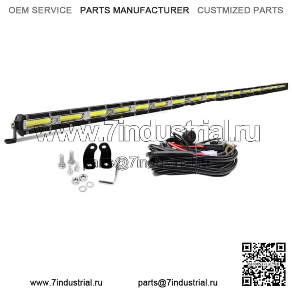 Подходит для Can-am Maverick X3 DS RS MAX Slim 50-дюймовая светодиодная световая панель на верхней крыше + провод