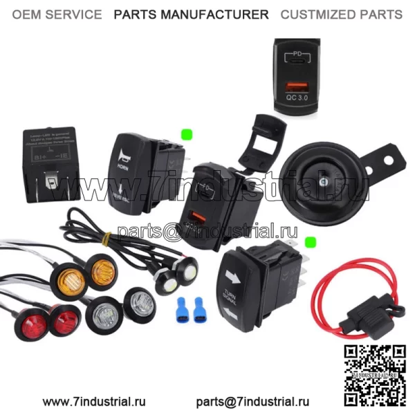 USB-сигнал поворота, уличный юридический комплект мигалок для Polaris Ranger 500 570 900 1000 XP