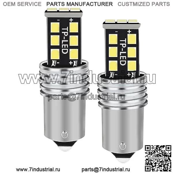 1156/7506 лампы для фар, подходят для John Deere JD LA115 D130 CS и CX Gator D110 GT235 L130 s240 X300 LT155 LA130 318 316 L110 GT245, светодиодные лампы со штекером ?все в одном?, IP68, 2 шт.