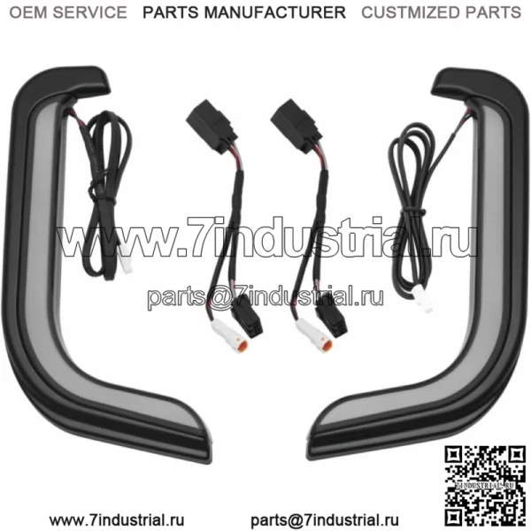 Курякын Tracer Светодиодные нижние акцентные черные фонари обтекателя Harley Touring (Для: Harley-Davidson)