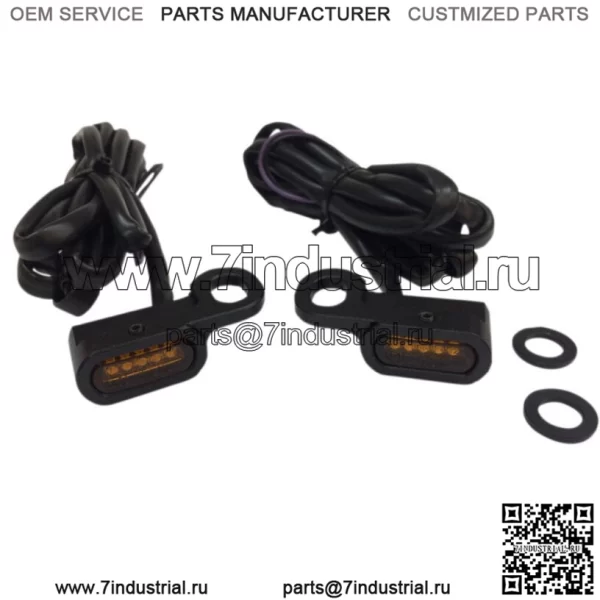 Черные светодиодные габаритные огни на руле Янтарные фонари Drag 09-16 Touring Softail V-Rod Harley (Для: Harley-Davidson)