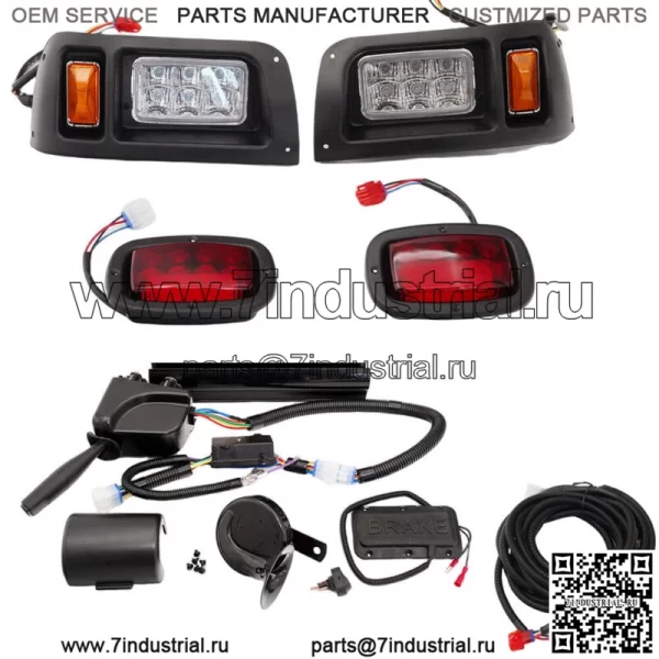 Для Club Car DS Carts 1993-UP Golf Cart Комплект светодиодных фар и задних фонарей