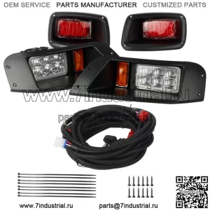 Комплект светодиодных фар и задних фонарей EZGO TXT Golf Cart 1996-2013 гг., бензин и электричество, НОВИНКА