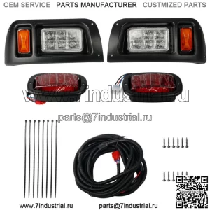 Новый комплект светодиодных фонарей Club Car DS, регулируемые фары, задние фонари, гольф-кар 1993+