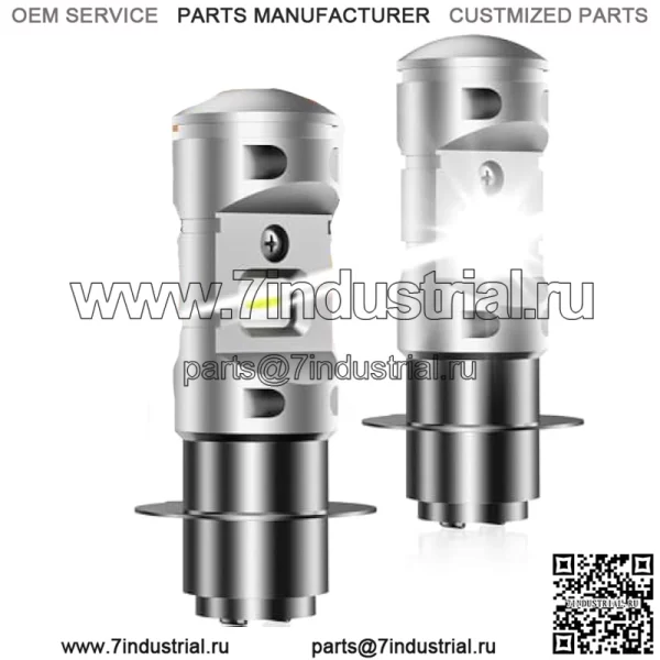 Светодиодные фары для Suzuki Eiger LTZ 400 4x4, 09471-12093 Лампы 12 В 30/30 Вт, мощный яркий белый P15d H6M ATV H/L двойной свет, 2 шт.