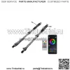 Пара 2-футовых спиральных светодиодных фонарей RGB с антенной и флагом для Polaris RZR XP 1000 (подходит: Yamaha)
