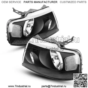 Пара фар для Ford F-150 F150 2004-2008 годов, черный корпус, лампы с прозрачными линзами, НОВЫЕ (для: Ford F-150)