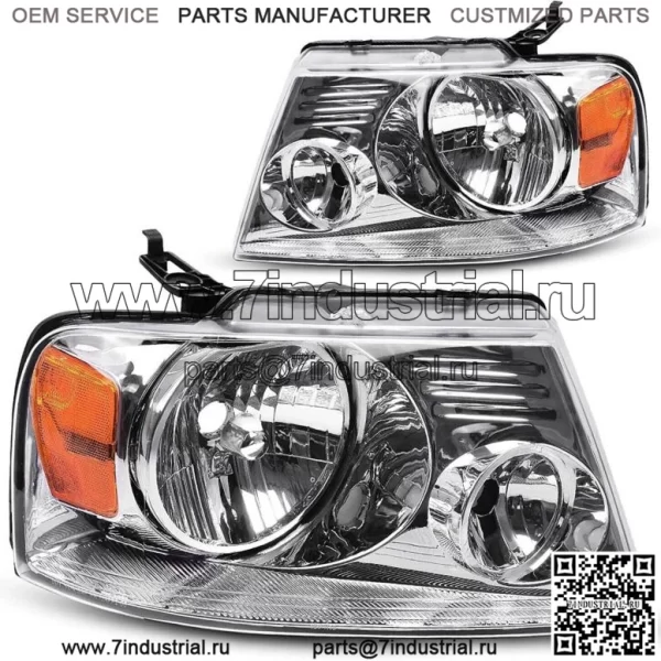 Для 04-08 Ford F150/06-08 Lincoln Mark LT [хром/прозрачный] янтарный уголок (для: Ford F-150)