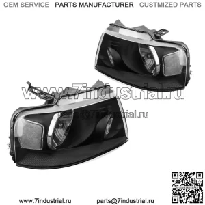 Комплект фар для Ford F-150 2004-2008 гг., Lincoln Mark LT 2006-2008 гг., черный корпус (для: Ford F-150)