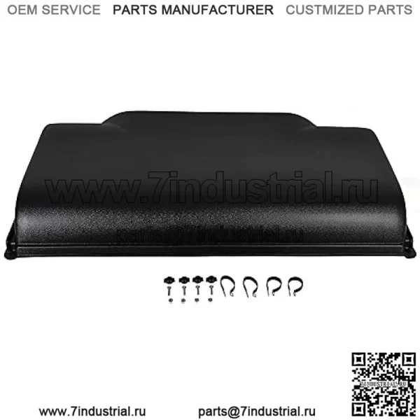 Жесткая крыша, совместимая с черным навесом для трактора John Deere Gator TS/TX/TE 2005–2020 годов, ветрозащитным и непромокаемым. - Image 2