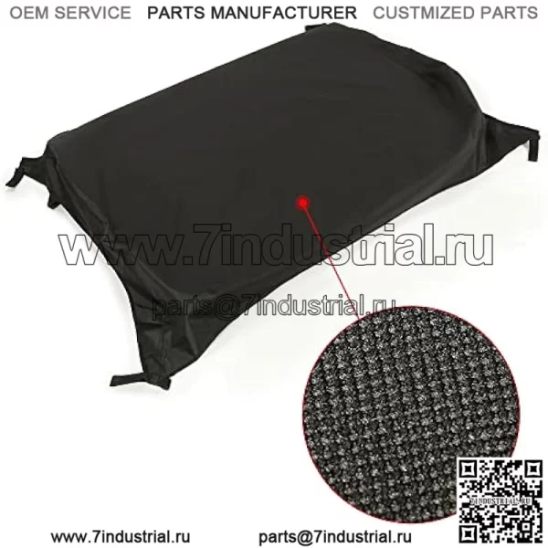 Черная мягкая крыша, совместимая с John Deere HPX и XUV Gator с панелью крыши системы OPS (рулон безопасности), замена для LP93127 - Image 5