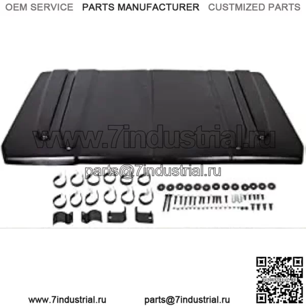 Жесткая крыша из черного пластика, совместимая с JD Gator 625 825i/Yamaha Rhino/Kawasaki Mule 4010 Teryx/Bobcat 3400/Holland Rustler/полноразмерным Polaris Ranger - Image 3