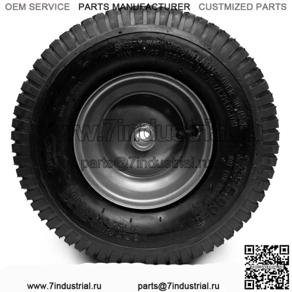 2PK 13x5.00-6 13x5.00x6 13x5x6 13x5-6 2PLY Тракторная шина для газонокосилки с серым ободом - Image 2