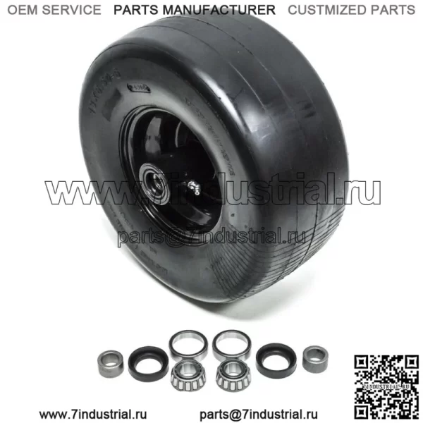 2PK Передняя сплошная шина 13X6.5-6 Роликовое колесо для Scag Turf Tiger Cub Zero Turns - Image 2