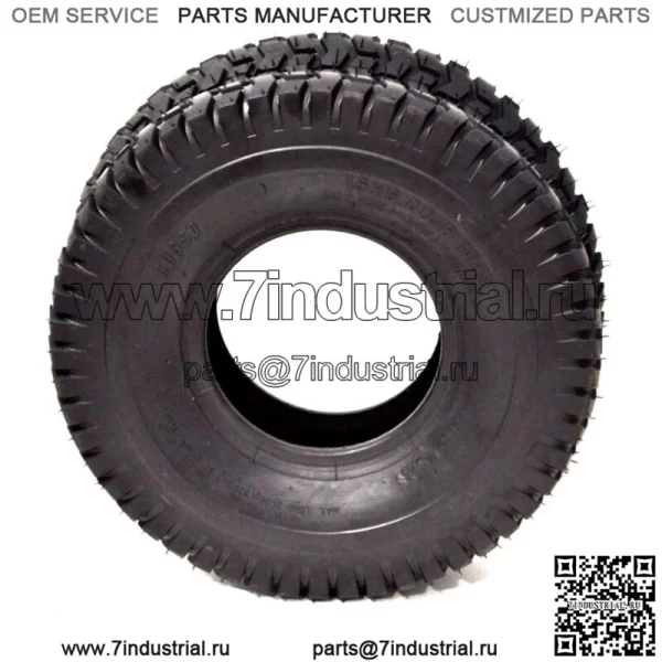 2PK 15/6.00-6, 15/6.00x6 для газонокосилки John Deere Turf, 4-слойные бескамерные шины - Image 2