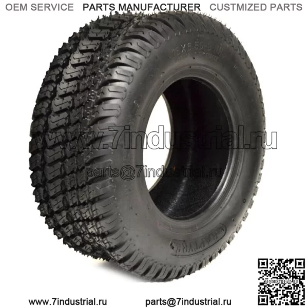 (2) Новые 4-слойные бескамерные шины 16x6,50-8 для садового трактора/райдера/косилки