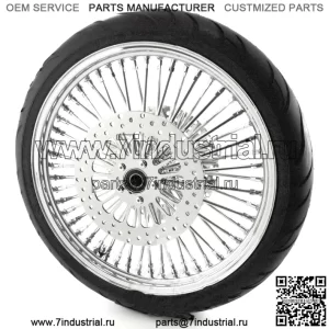 21 3.5 Chrome 52 Пакет шин для переднего колеса Mammoth Fat Spoke BW Harley Softail FX (для: Harley-Davidson)