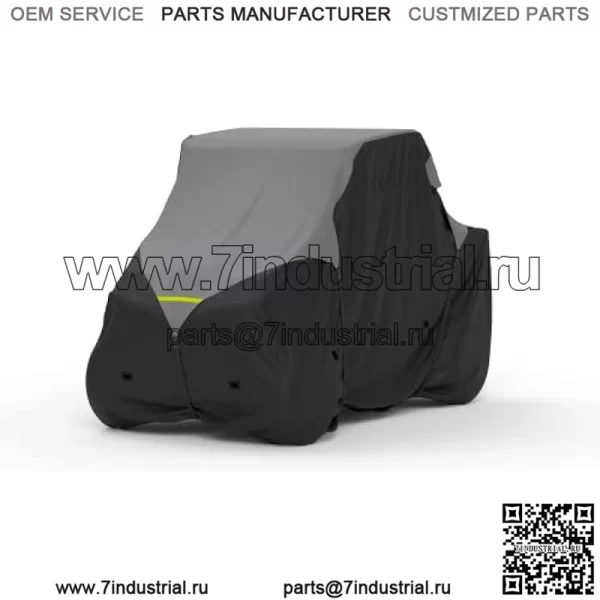 Всепогодный чехол для UTV, совместимый с John Deere Gator Cs 2007 года выпуска — для улицы и помещения — вода, снег, солнце — встроенные крепежные ремни — в комплект входит бесплатная сумка для хранения