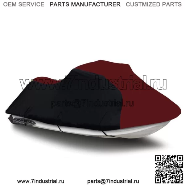Черный/бордовый чехол PWC для гидроцикла для Yamaha WaveRunner FX Cruiser SVHO 2014 2015 (Для: Yamaha SVHO 2014 г.)