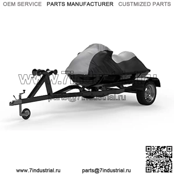 Всепогодный чехол для гидроцикла, совместимый с Yamaha Wave Runner FZR 2009–2016 годов — серый/черный цвет — можно перевозить трейлером — защищает от дождя, солнца и многого другого! В комплект входят ремни для прицепа и сумка.