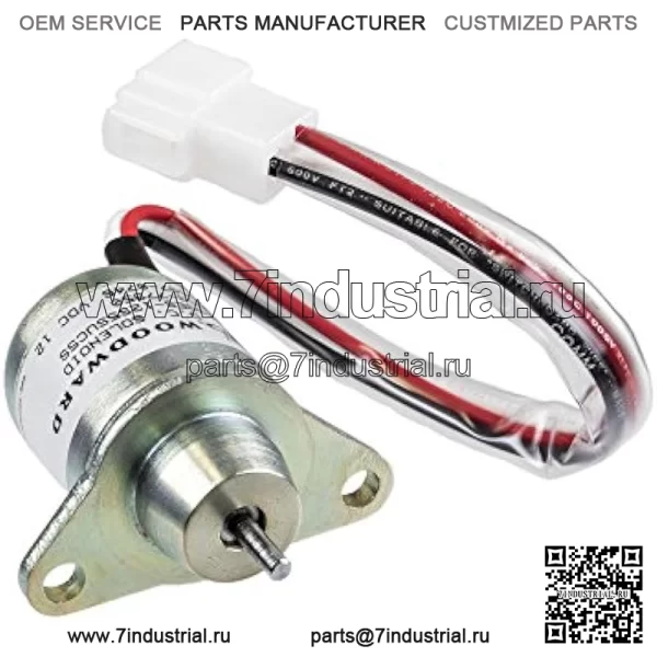 OEM-соленоид отключения подачи топлива John Deere 790 990 1505 1515 1545 1550 1600 2500 4100 X 495 595 740 744 748 750 950 R M806808 - Image 2