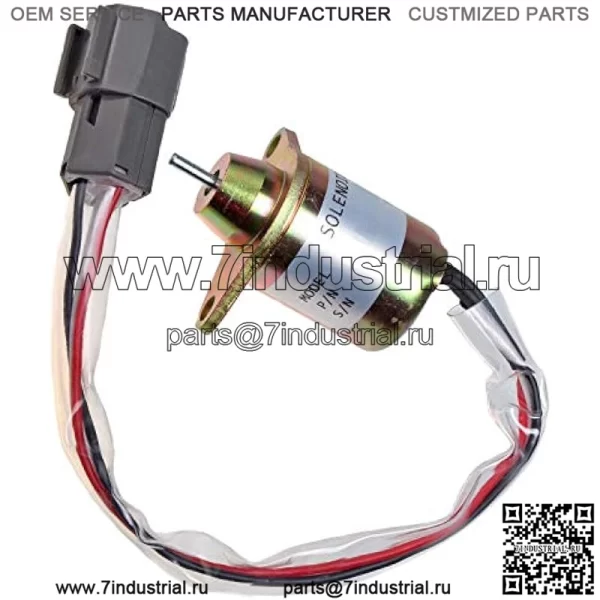 Соленоид отключения подачи топлива M810324 Совместим с John Deere 4200 4500 4210 4310 4410 4510 4610 4710 4105 4300 4400 4600 4700 3120 3320 3520 3720 3203 3032E 3036 Е 3038Э 2025Г 2027Г 2032Г 2036Г - Image 2