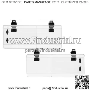 Боковые дефлекторы ветра UTV, 2 шт., 1,5–2,2 дюйма для Polaris Can Am X3 Kawasaki KRX