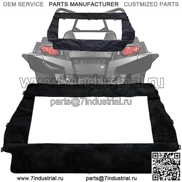 Заднее лобовое стекло UTV, заднее окно для Polaris RZR XP 900 2011-2014 гг.
