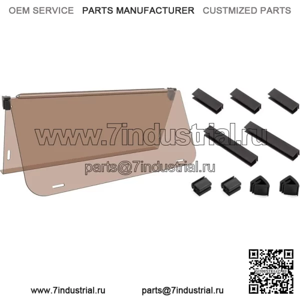Лобовое стекло для гольф-кара Yamaha G22 2003-2006 гг., тонированное складывающееся лобовое стекло (4 мм)