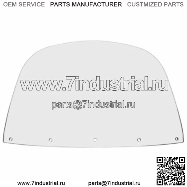 Стандартное сменное лобовое стекло Memphis Shades 12 Harley Touring 86-95 FLH (Для: Harley-Davidson)
