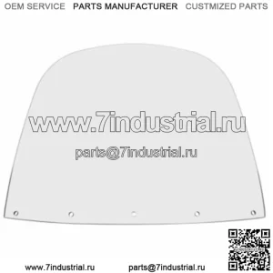 Прозрачное стандартное сменное лобовое стекло Memphis Shades 15 Harley Touring 86-95 FLH (Для: Harley-Davidson)