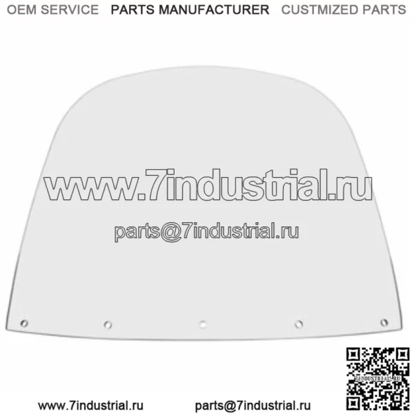 Прозрачное стандартное сменное лобовое стекло Memphis Shades 15 Harley Touring 86-95 FLH (Для: Harley-Davidson)