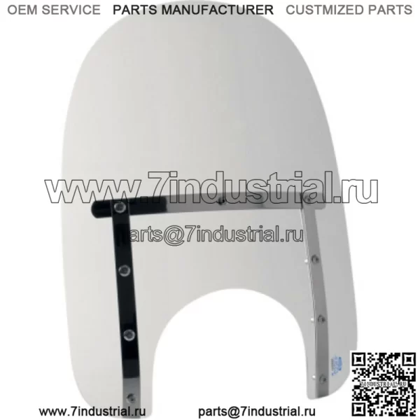 Тонкий прозрачный экран на лобовое стекло Memphis Shades 17 дюймов Harley Softail Street Bob 18+ (Для: Harley-Davidson)