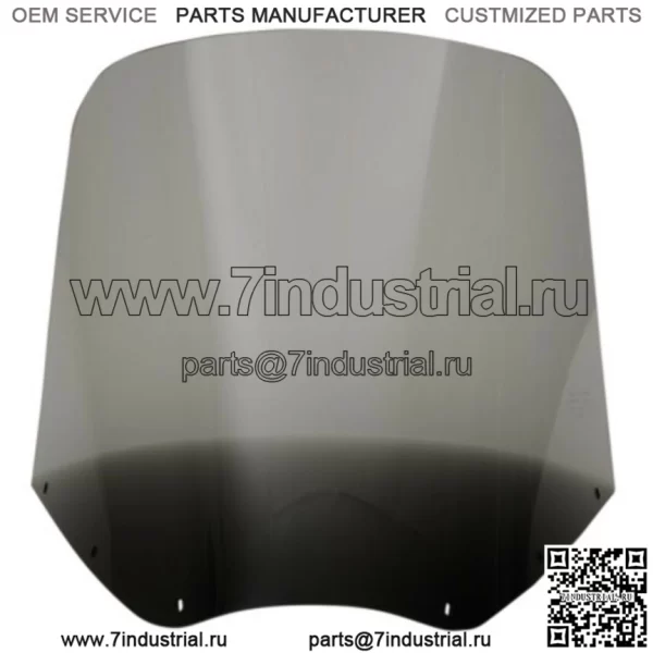 Лобовое стекло Memphis Shades 15 дюймов Black Smoke Tint Road Warrior Harley Softail Dyna (Для: Harley-Davidson)
