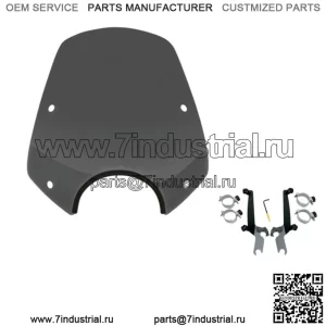 Комплект крепления Memphis Shade Del Rey Sportshiel Dark Black Smoke для Harley Dyna Softail (Для: Harley-Davidson)