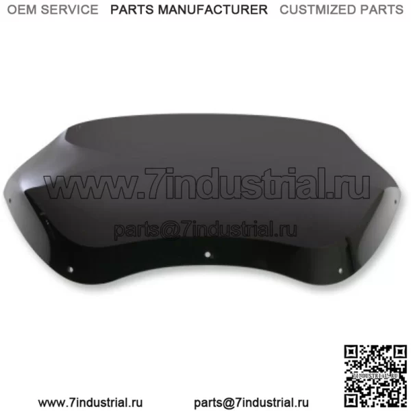 Memphis Shades 5.5 Dark Black Спойлер Лобовое стекло Harley 98-13 Touring Road Glide (Для: Harley-Davidson)