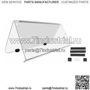 Прозрачное складное лобовое стекло для гольф-кара Yamaha G14 G16 G19 1995-2003 гг., часть ПК