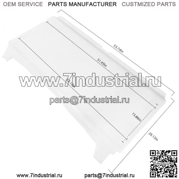 Переднее лобовое стекло UTV для Kawasaki Teryx 4 750 2012-2013/Teryx 4 800 2014-2015 - Image 5