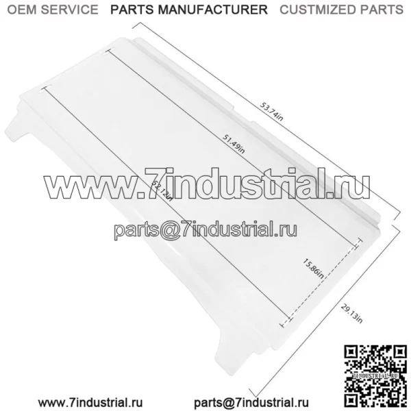 Для Kawasaki Teryx 4 800 2014-15/Teryx 4 750 2012-13 UTV полное лобовое стекло - Image 2