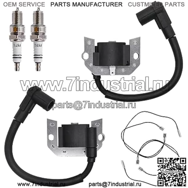 21171-7034 Катушка зажигания подходит для Kawasaki 21171-7001-7003-7006-7022-7024 21171-7037 Совместима с FH381V FH451V FH500V FH531V FH541V FH580V FH601V FH641V FH680V для Джон Дир MIA11064 AM133525