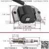 21171-7034 Катушка зажигания подходит для Kawasaki 21171-7001-7003-7006-7022-7024 21171-7037 Совместима с FH381V FH451V FH500V FH531V FH541V FH580V FH601V FH641V FH680V для Джон Дир MIA11064 AM133525 - Image 4