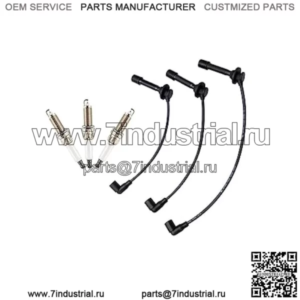 Комплект проводов и свечей зажигания — MIA11722 MIA11723 MIA11724 Совместим с John Deere 825i 825i S4, расширенная версия, 3 шт. XTPTFABS - Image 2
