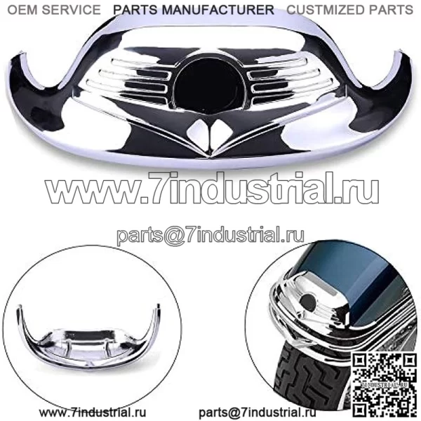 Классическая хромированная накладка на переднее крыло для Harley FLHR Road King FLSTC - Image 2