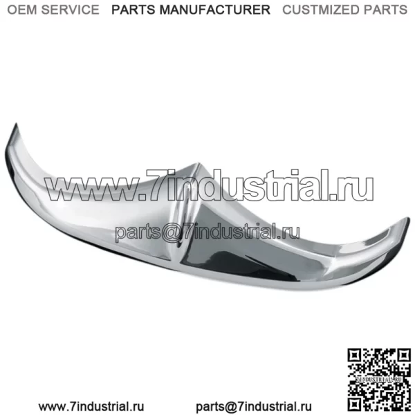 Курякын Наконечник крыла Accent Trim Chrome Front Every Adhesive Harley Touring 94-13 (Для: Harley-Davidson)