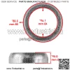 1HP-E4714-00-0 3B4-14714-20-00 Комплект прокладок выхлопной трубы Grizzly 700 YFM700D 14-15 - Image 2